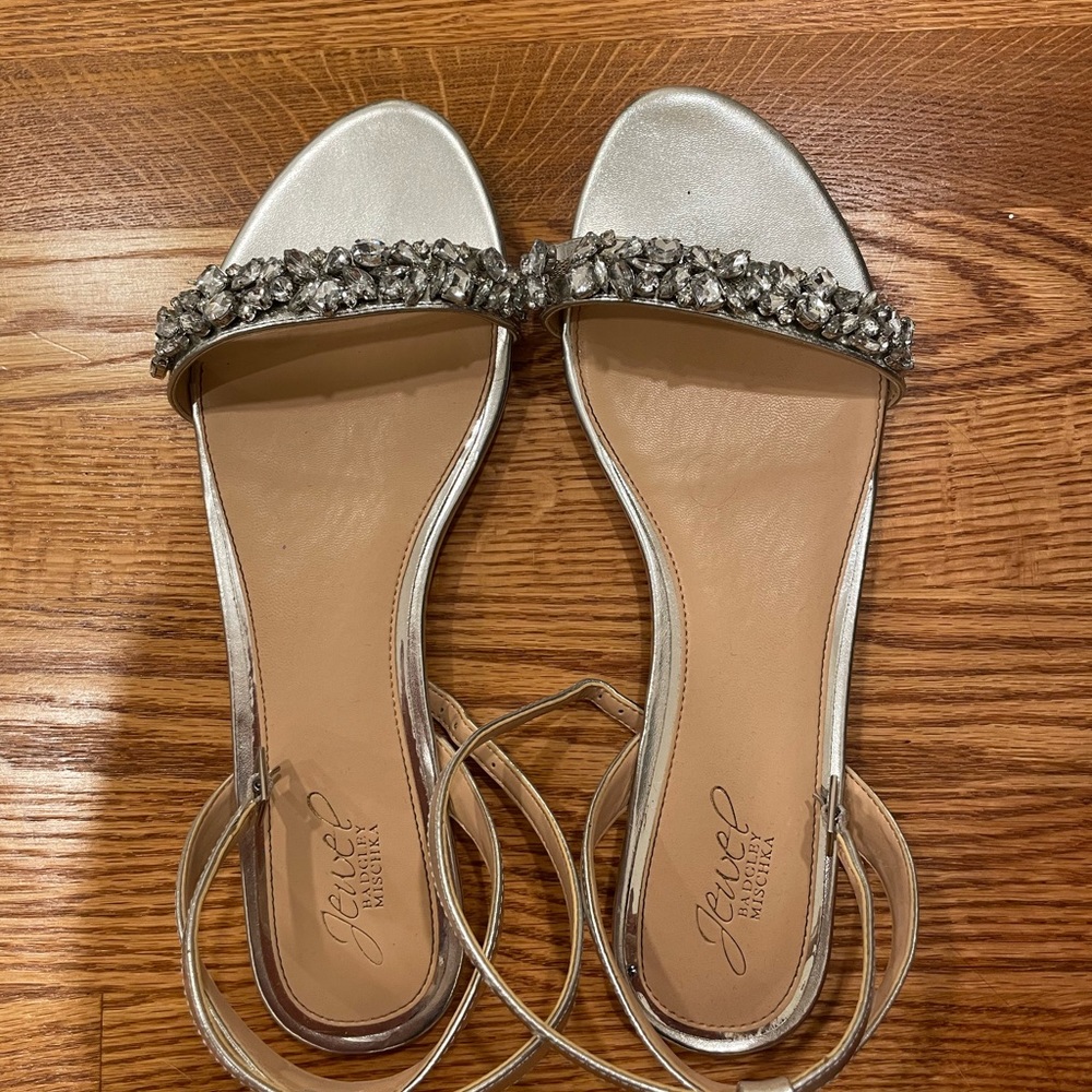 Badgley Mischka jewel flats